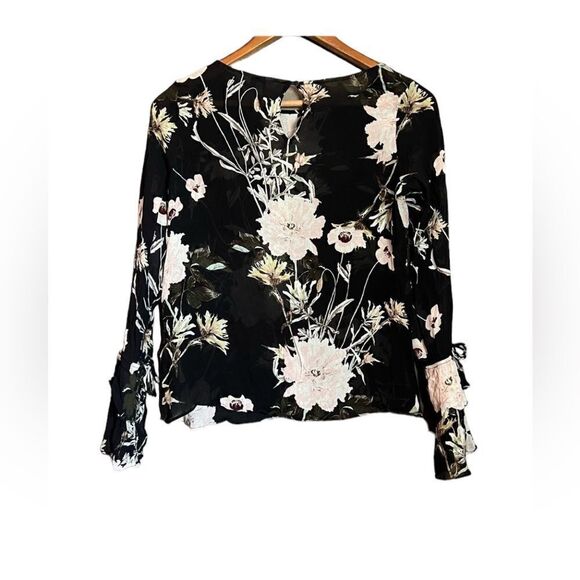 Lucky brand floral sheer long sleeve top - Picture 14 of 14